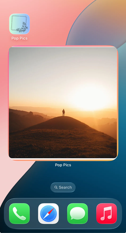 Pop Pics Widget Example 2